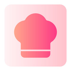 chef hat gradient icon