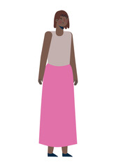 happy woman illustration