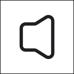 volume mute icon, volume mute vector, simple illustration