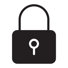 padlock glyph icon