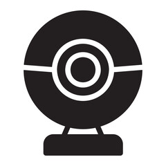 webcam glyph icon