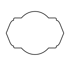 Islamic Blank label frame