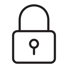 padlock line icon