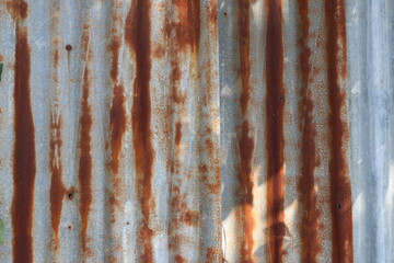 old galvanized decay sheet