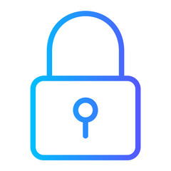 padlock gradient icon