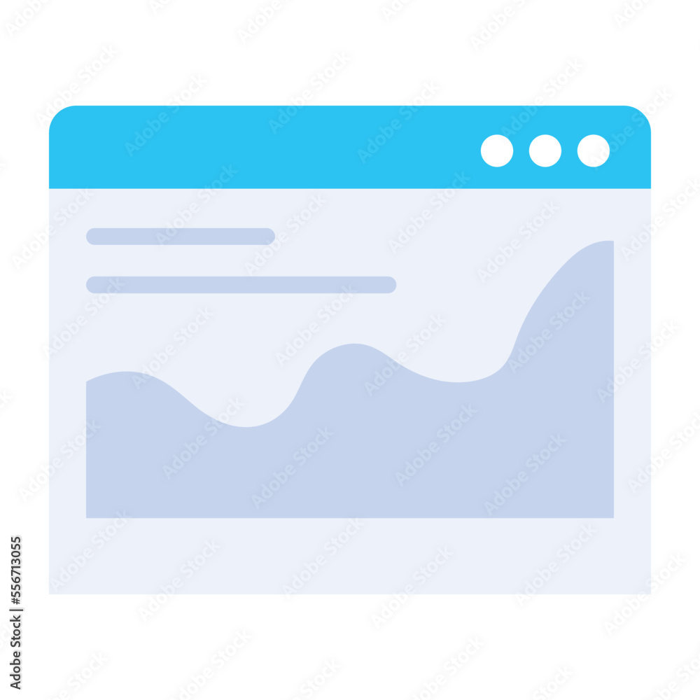 Canvas Prints trendy flat icon vector of the website