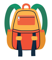 colored backpack design