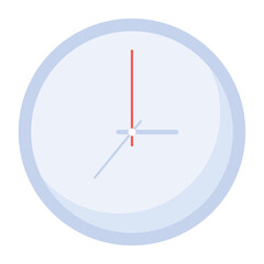 Grab this flat icon of timepiece