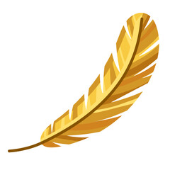 golden feather design