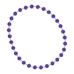 purple mardi gras necklace © Grgroup