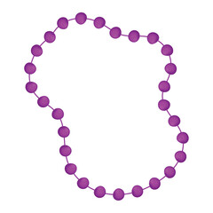 pink mardi gras necklace