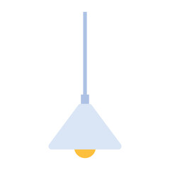 A flat icon of ceiling lamp 