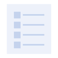 Modern flat vector of a document 