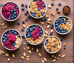 bowl of smoothie with fruits
