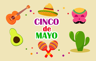 Icon Set Cinco De Mayo