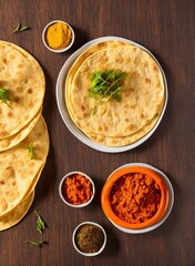 bunch of tortillas on a table