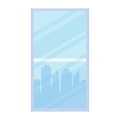 Flat vector icon of window