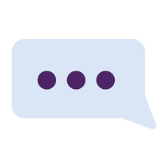 A customizable flat design of message 