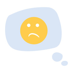 A customizable flat design of message 