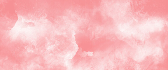Soft pastel pink watercolour background painted on white paper texture.
Pink watercolor illustration on white paper texture. Pink watercolor background concept, vector.