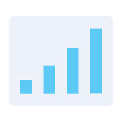 Modern icon of data analysis in flat style 