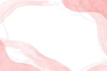 Obraz na płótnie Canvas hand painted watercolor splash pink pastel abstract background