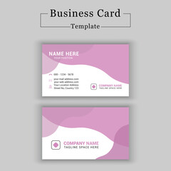 Creative abstract shapes Company business card template