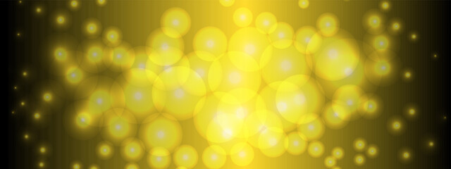 Abstract festive bokeh light background. Golden bokeh lights, Holiday concept and celebration background. you can used for New Year, Anniversary, Wedding, Valentine, Birthday, banner, party etc.