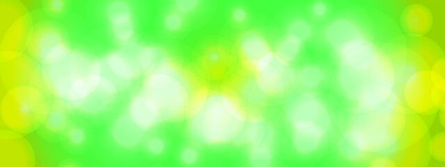 Abstract festive bokeh light background. Green bokeh lights, Holiday concept and celebration background. 