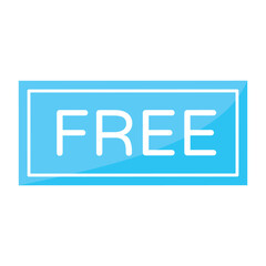 Check this flat icon of free sign 