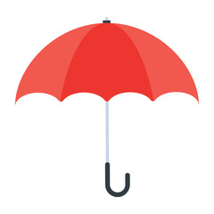 An umbrella flat icon design 
