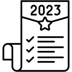 To do list icon, New year realated vector