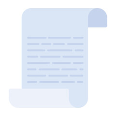 Modern flat vector of a document 