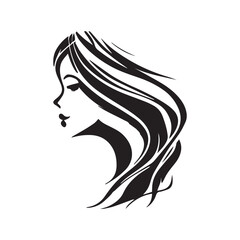 Beauty face abstract logo vector illustration. Vector logo design for beauty salon or hair salon or cosmetic design