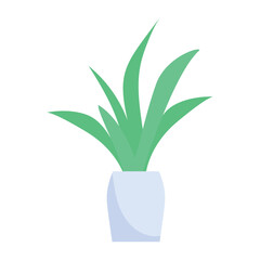 Flat icon design of indoor plant