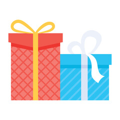 Check out flat icon of gift box 