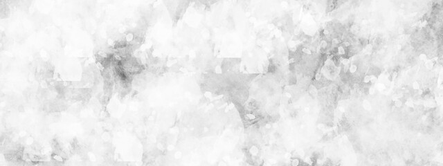 Silver, gray watercolor textured on white paper background. concrete wall white color for the background. Cement wall modern style background.  White marble texture with  gray watercolor texture.