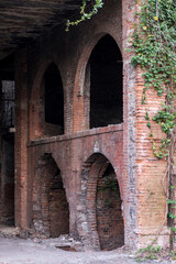 Fototapeta na wymiar Details of an old abandoned factory