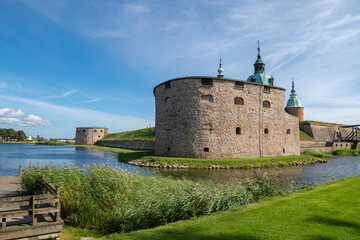 Fototapeta na wymiar View of The Kalmar Castle in summer, Sweden