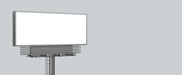 blank advertising billboard without text without image with space for text