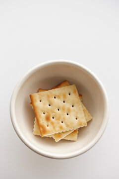 Soda Crackers in Bowl