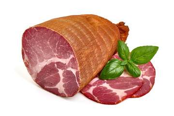 Spicy roast, isolated on white background.