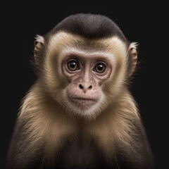 Obraz premium a close up portrait of a capuchin monkey