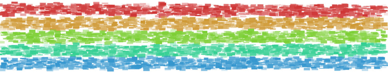illustrazione con sovrapposizione di strisce di rettangoli colorati su sfondo trasparente