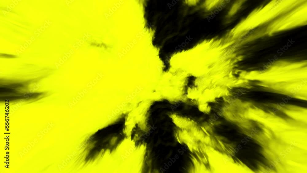 Aufkleber abstract contrasting clouds background. motion. scary lights in the dark appear and move randomly.