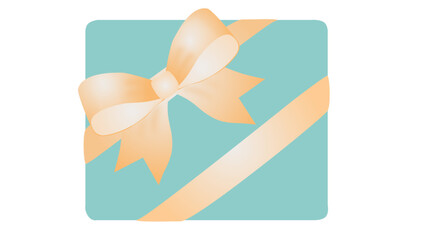 gift with gold bow and ribbon