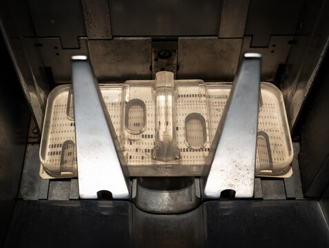 The punched card of an old device