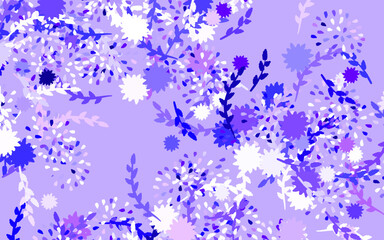 Light Purple vector natural background with flowers, roses.
