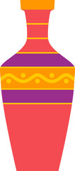 Vase Colorful Vector Illustration