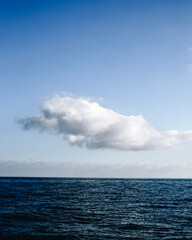 cloud over the ocean